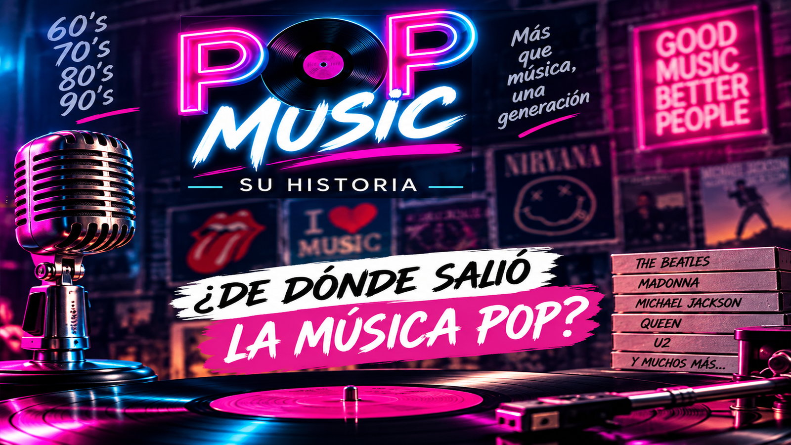 ¿De dónde salió la música pop?